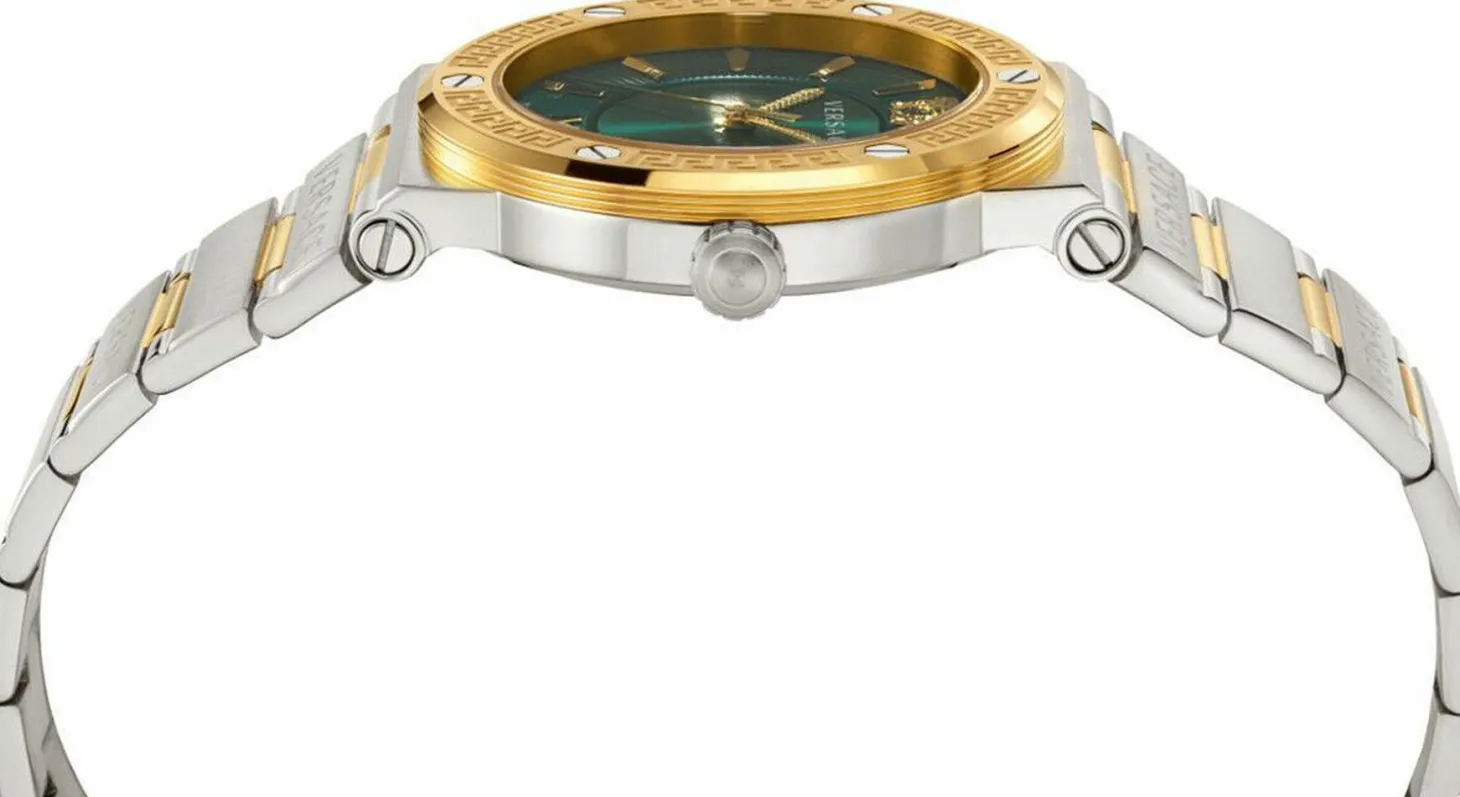 Versace Damen Armbanduhr GRECA LOGO bicolor 38 mm VEVH00720