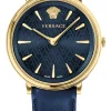 Versace Damen Armbanduhr V CIRCLE 38-D/BLUE S/BLUE IP1N VE81004 19