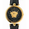 Versace Damen Armbanduhr Palazzo Empire 39 mm Medusa auf dem Zifferblatt Armband Leder VECO01420