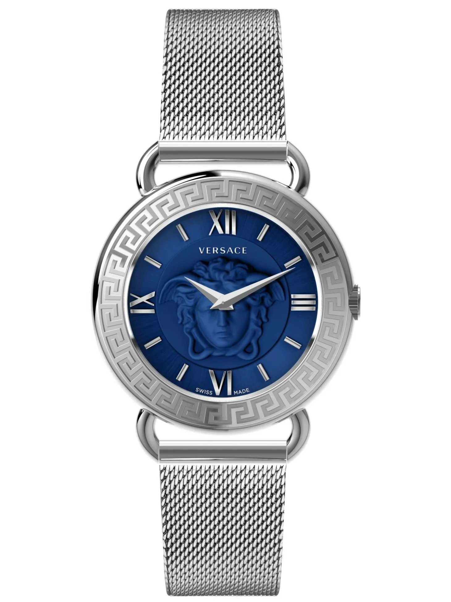 Versace Damen Armbanduhr Medusa 36 mm Medusa auf dem Zifferblatt Armband Edelstahl VEPU01521