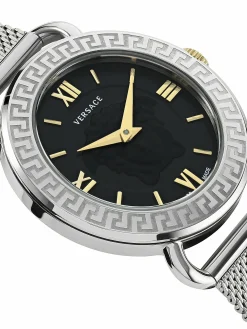 Versace Damen Armbanduhr Medusa 36 mm Medusa auf dem Zifferblatt Armband Edelstahl VEPU00520