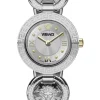 Versace Damen Armbanduhr Greca Jewel Silber/Gold VEWCA0124
