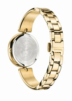 Versace Damen Armbanduhr PALAZZO gold, schwarz 39 mm VECO03122