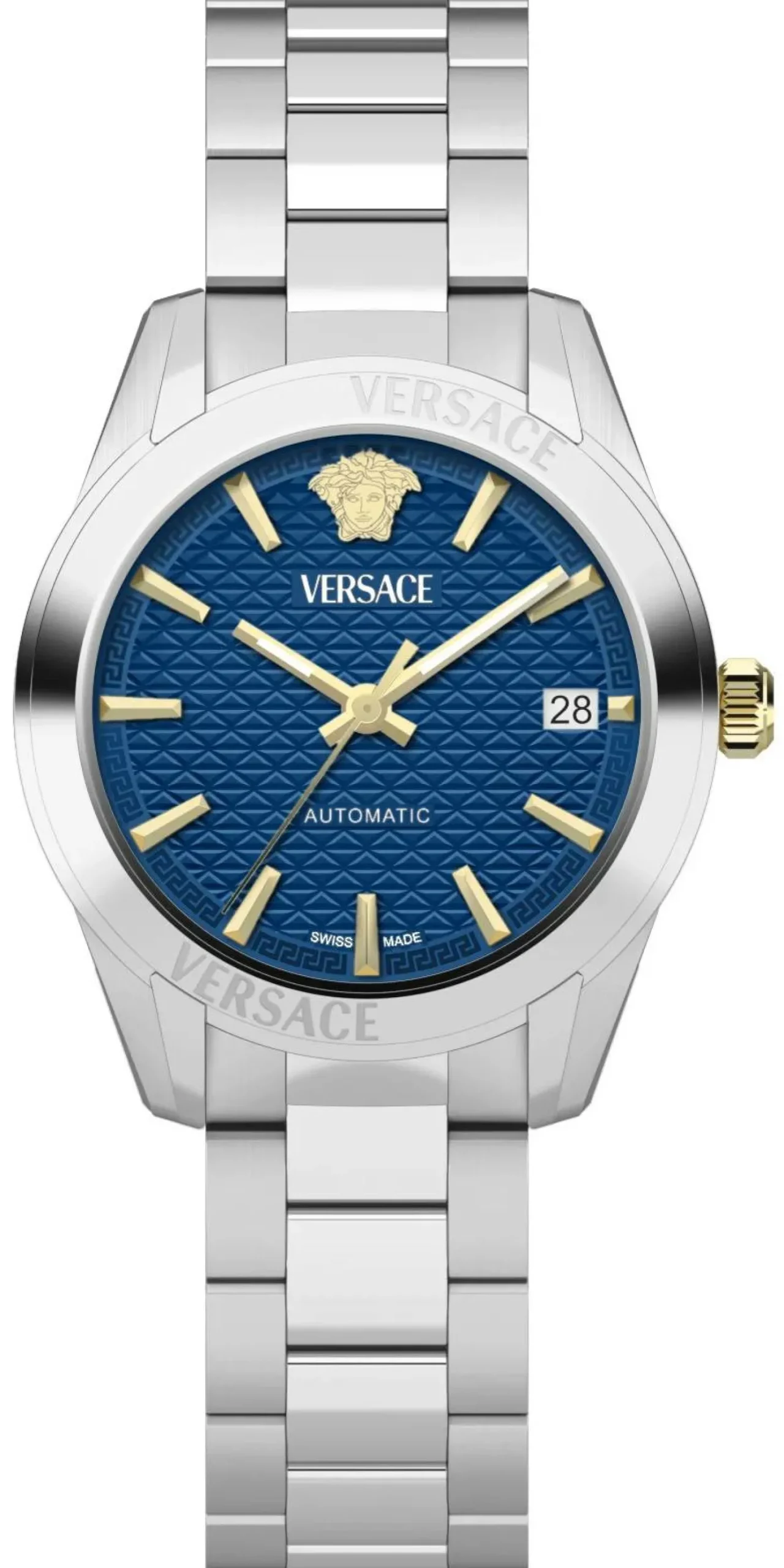 Versace Damen Automatikuhr Greca Classic Blau VESCA0224