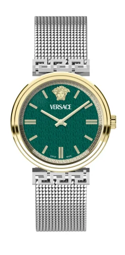 Versace Damen Uhr MYTHOS VETCA Silber Grün VETCA0524