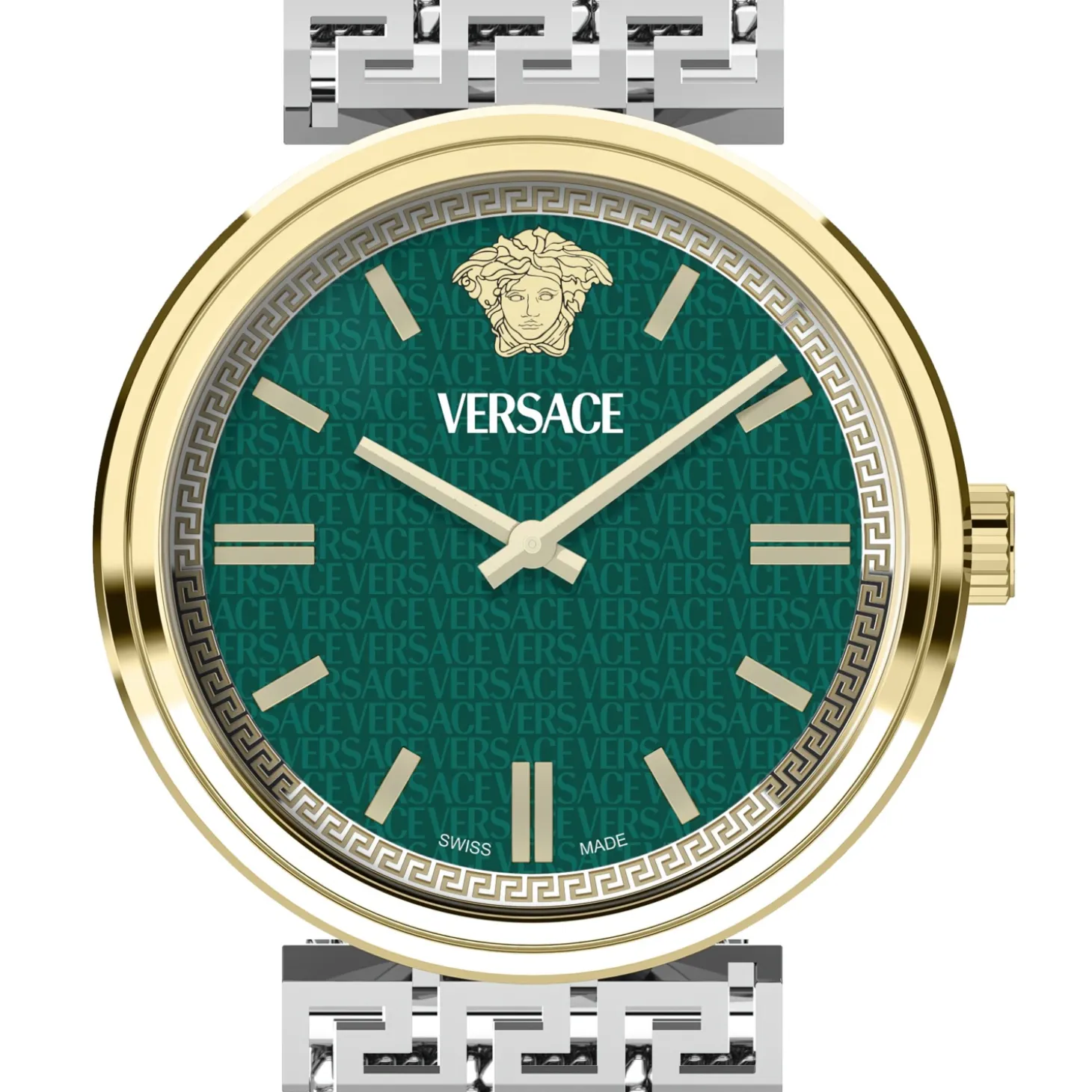 Versace Damen Uhr MYTHOS VETCA Silber Grün VETCA0524