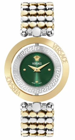 Versace Damen Armbanduhr Grün 33,6 mm Eon Restyling VEHFA0525