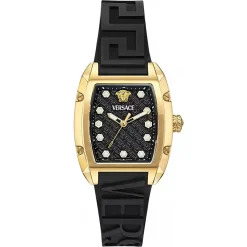 Versace Damenuhr Dominus Lady Schwarz/Gold VE8K00624