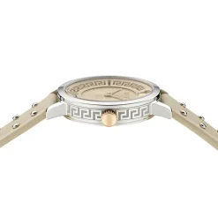 Versace Damenuhr Greca Fortuna Beige/Silber VE0A00125