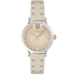 Versace Damenuhr Greca Fortuna Beige/Silber VE0A00125