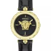 Versace Damenuhr Medusa Heritage Schwarz/Gold Lederband VE9D00124