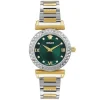 Versace Damenuhr Mini Vanity Bicolor/Grün VEGFA0625
