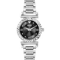 Versace Damenuhr Mini Vanity Silber/Schwarz VEGFA0225