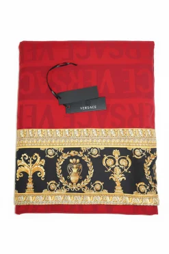 Versace Decke Wohndecke I Love Baroque schwarz Rot