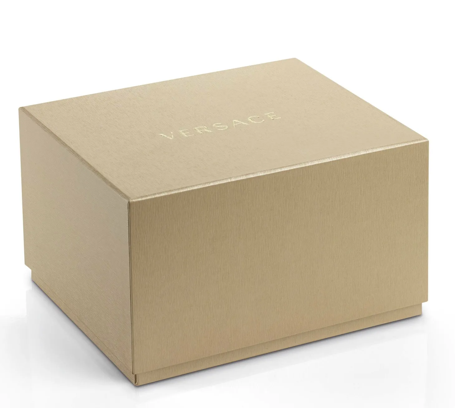 Versace Hellenyium GMT Herrenuhr Gold Silber Gehäuse Blaues Zifferblatt 42mm V11060017