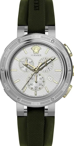 Versace Herren Armbanduhr V-EXTREME PRO 46MM CHRONO Armband Silikon VE2H001 21