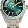 Versace Herren Armbanduhr V-CODE GMT Grün VEAFA0524