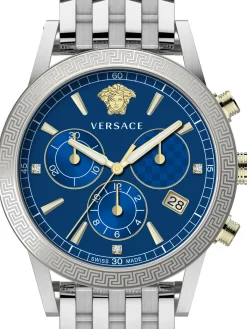 Versace Herren Armbanduhr Sport Tech 40 mm Armband Armband Armband Edelstahl VELT01019