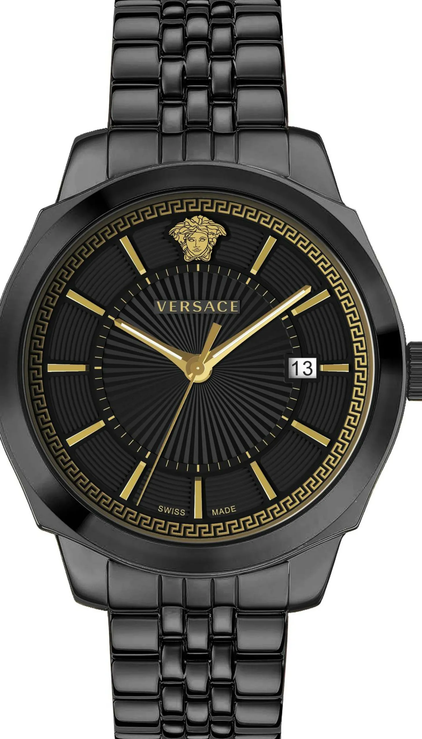 Versace Herren Armbanduhr ICON CLASSIC schwarz 42 mm VEV901823