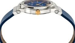 Versace Herren Armbanduhr GRECA LOGO silber/gold VEVI00120