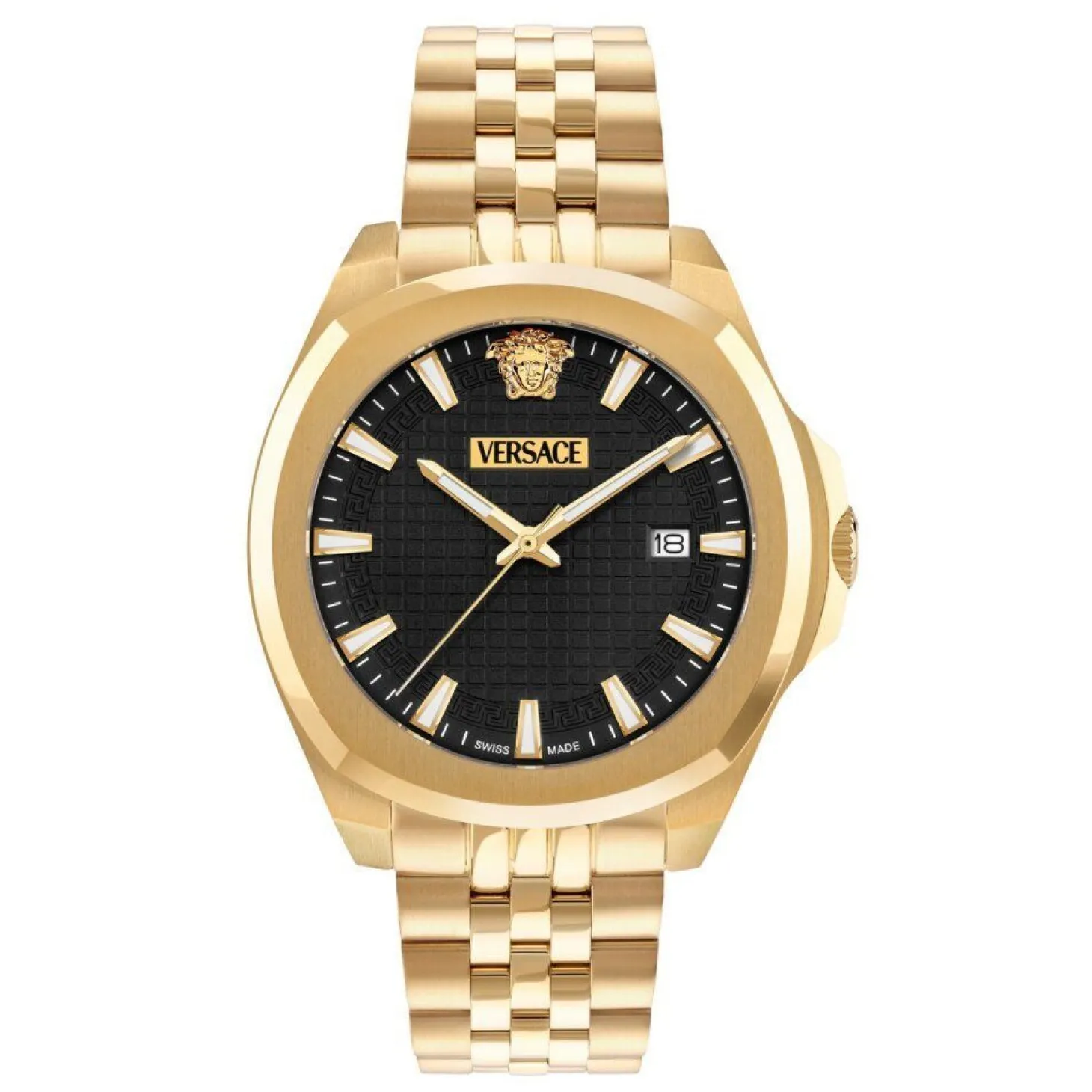 Versace Herren Armbanduhr Luxury Gold/Schwarz VEKKA0725