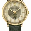 Versace Herren Armbanduhr V CIRCLE 42mm grün Leder VBQ03 0017