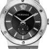 Versace Herren Armbanduhr GRECA LOGO 41 D/BLK BAND WITH VERSACE LOGO VEVI007 20