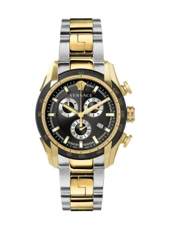 Versace Herren Armbanduhr V-RAY MOV'T VERTIME 44M Edelstahl Armband bicolor VE2I00421