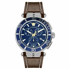 Versace Herren Armbanduhr GRECA CHRONO 45 mm VE3L00122