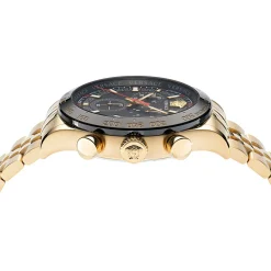 Versace Herren Armbanduhr HELLENYIUM CHRONO Edelstahl Armband gold VE2U006 22
