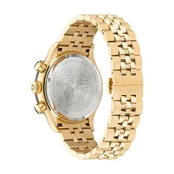 Versace Herren Armbanduhr HELLENYIUM CHRONO Edelstahl Armband gold VE2U006 22