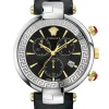 Versace Herren Armbanduhr REVIVE CHRONO RESTYLING 41 mm Armband Leder VE2M001 21