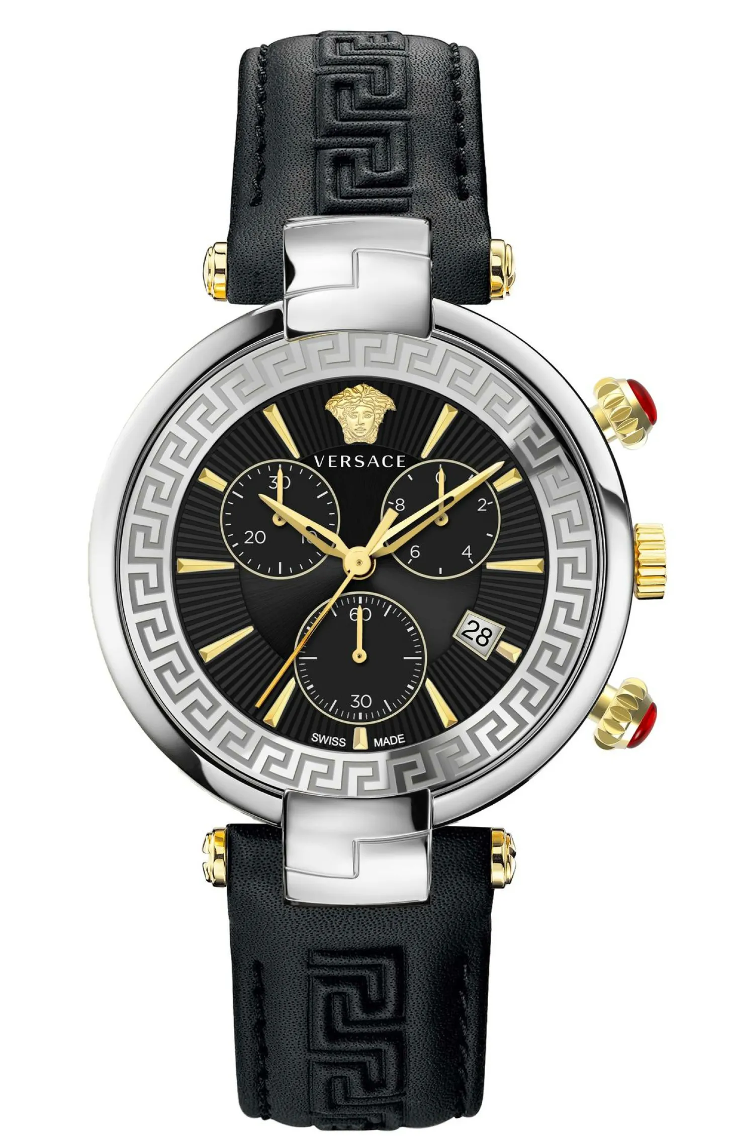 Versace Herren Armbanduhr REVIVE CHRONO RESTYLING 41 mm Armband Leder VE2M001 21