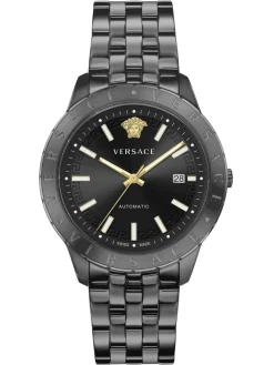 Versace Herren Armbanduhr UNIVERS 43 mm Datumsfenster Armband Edelstahl VE2D00621