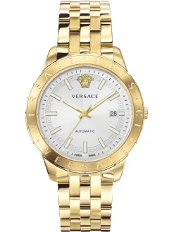 Versace Herren Armbanduhr Univers 43 mm Datumsfenster Armband Edelstahl VE2D00521