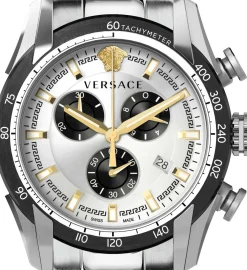 Versace Herren Armbanduhr V-RAY 44 mm Armband Edelstahl VE2I00321