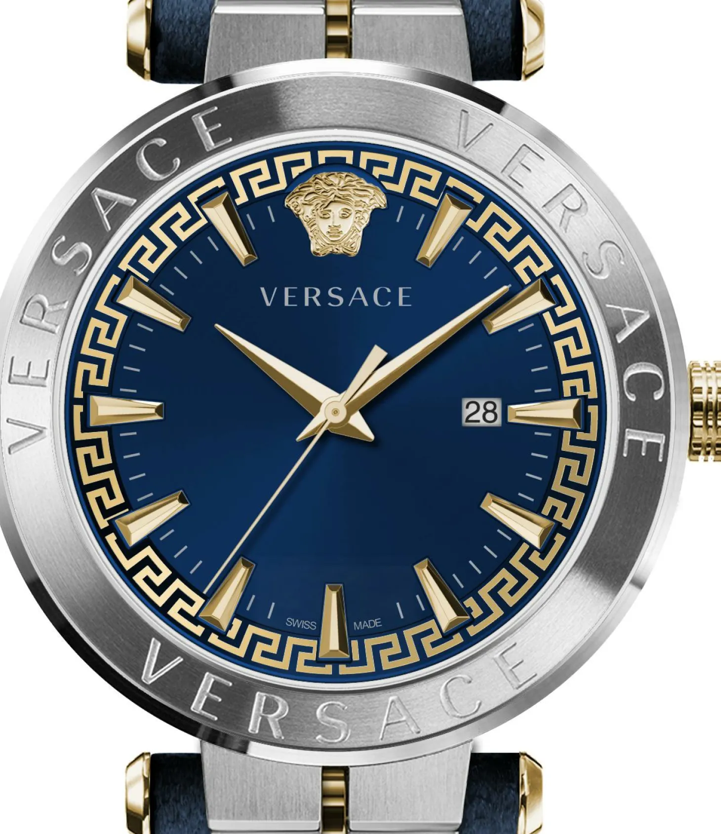 Versace Herren Armbanduhr AION 44 mm Armband Leder VE2G002 21