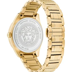 Versace Herren Armbanduhr V-VERTICAL gold, schwarz 42 mm VE3H006222