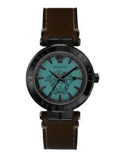 Versace Herren Armbanduhr Aion 44 mm Datumsfenster Armband Edelstahl VE2G00121