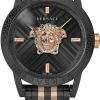 Versace Herren Armbanduhr 43 mm Armband Edelstahl CODE RESTYLING