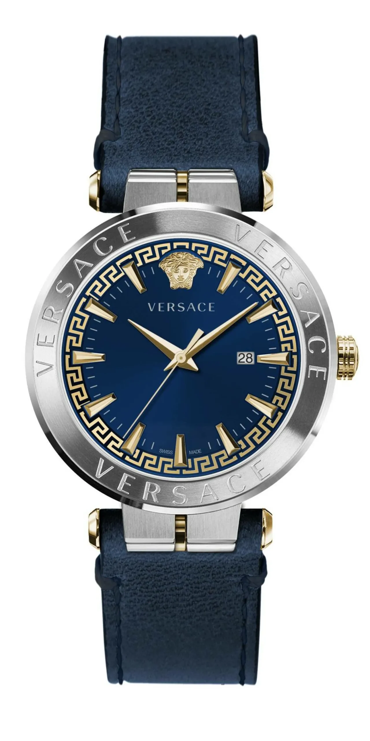 Versace Herren Armbanduhr AION 44 mm Armband Leder VE2F002 21