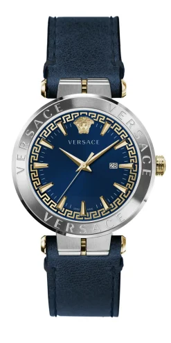 Versace Herren Armbanduhr AION 44 mm Armband Leder VE2F002 21