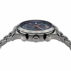 Versace Herren Armbanduhr Chronograph HELLENYIUM CHRONO grau, blau 44 mm VE2U00722