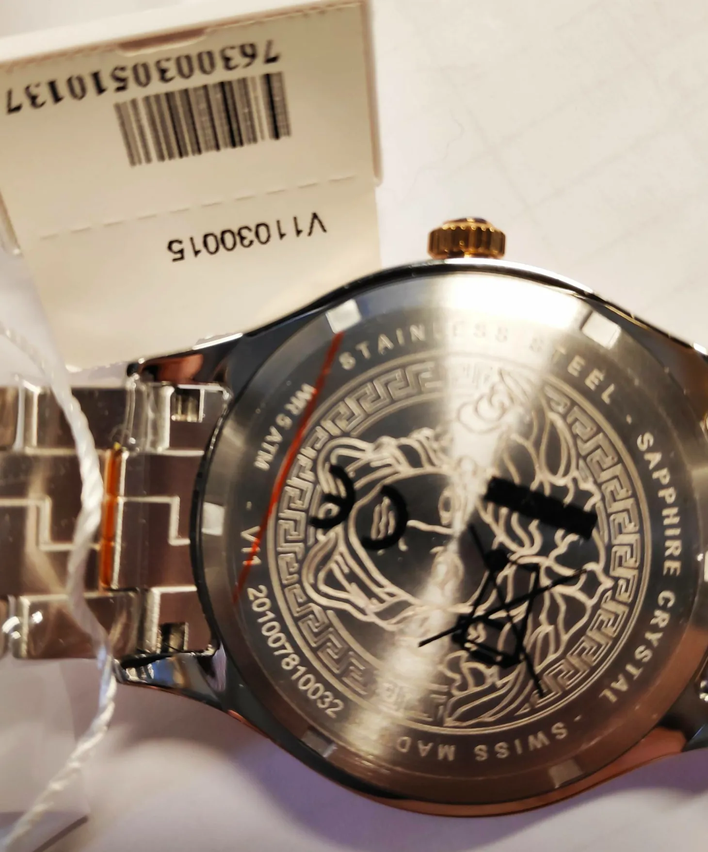 Versace Herren Armbanduhr Hellenyium GMT V1103 0015