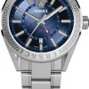 Versace Herren Armbanduhr V-CODE GMT Blau VEAFA04244