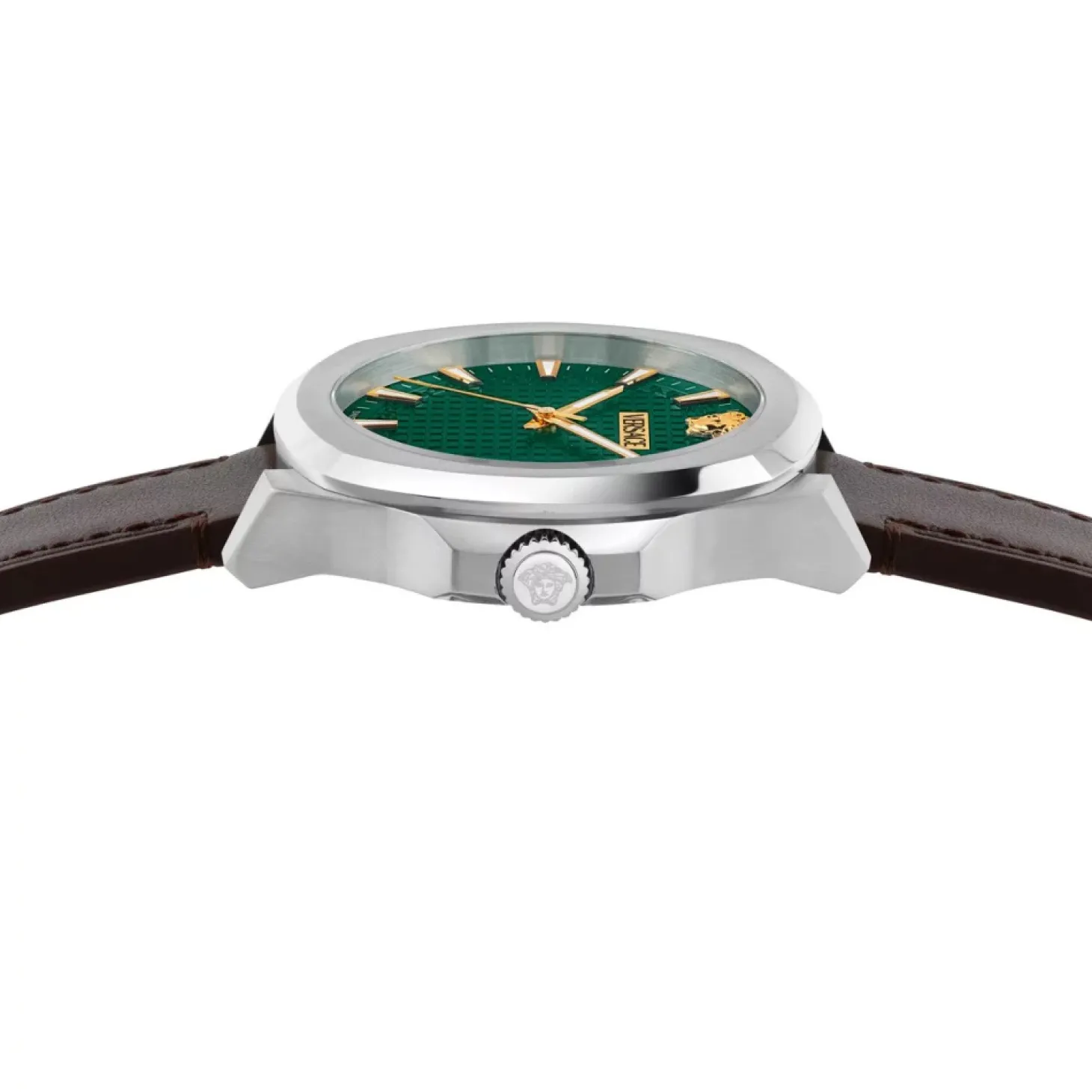 Versace Herren Armbanduhr Luxury Braun/Grün VEKKA0225