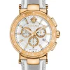 Versace Herren Armbanduhr Mystique Sport 46 mm Chronograph Armband Leder VFG160016