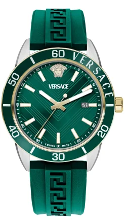 Versace Herren Armbanduhr Greca Urban Grün VEYCA0124