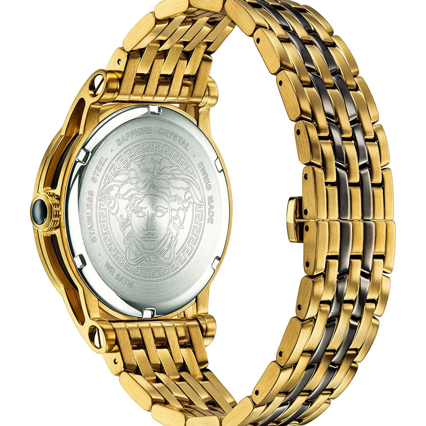 Versace Herren Armbanduhr PALAZZO EMP.43MM D/WHT B/BICOL goldfarben VERD004 18