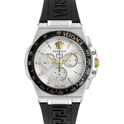Versace Herren Chronograph Greca Extreme Chrono Schwarz VE7H00123